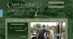 Desktop Screenshot of carpentersfuneralhome.com