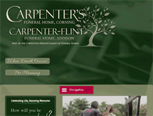 Tablet Screenshot of carpentersfuneralhome.com